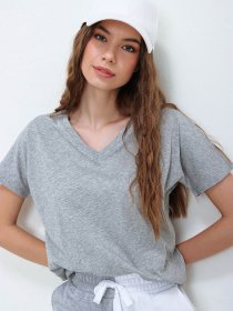 Футболка Trend Alacati Stili модель ALC-1045-A/GRIMELANJ Фото