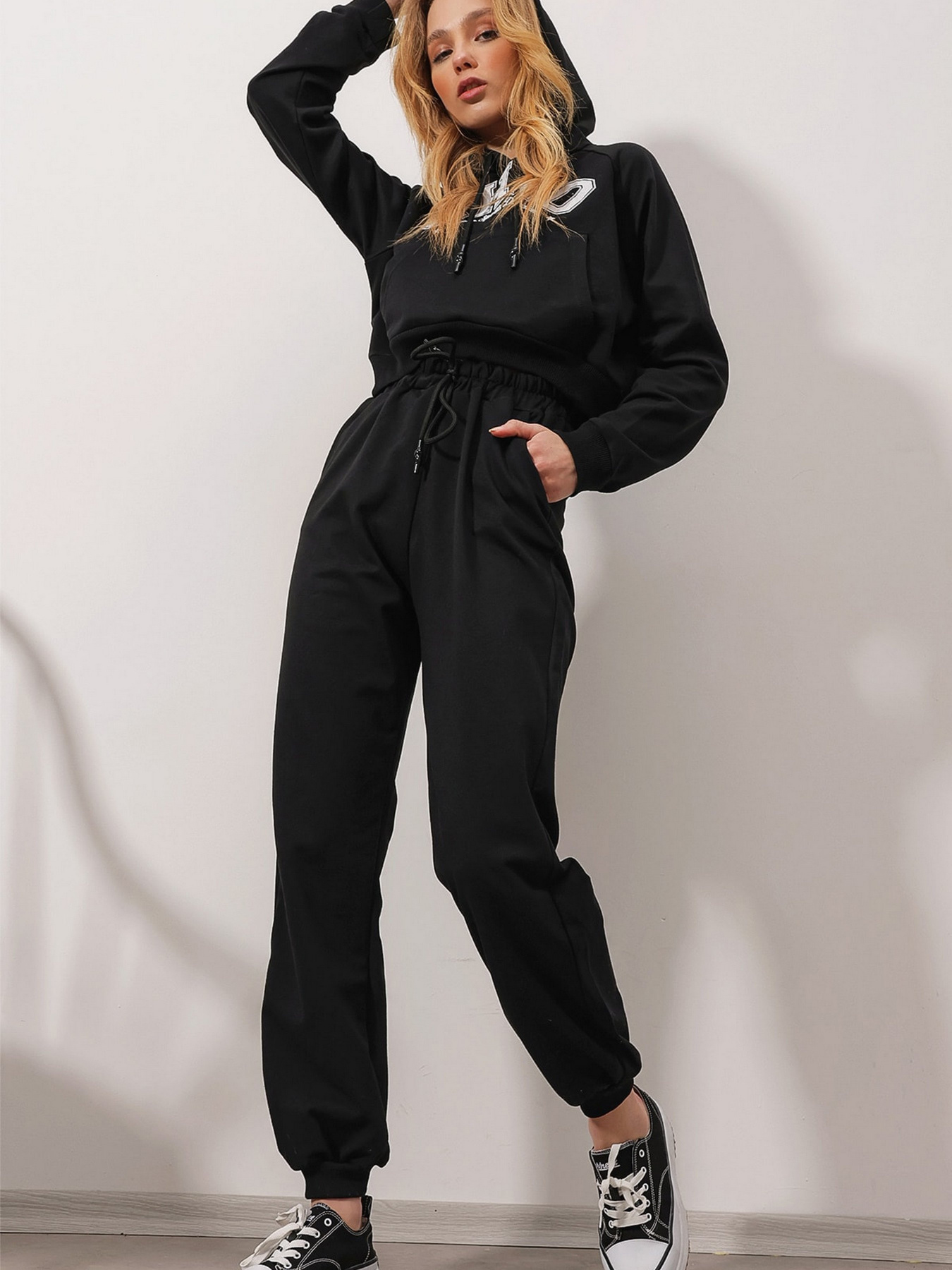 Спортивный костюм Trend Alacati Stili модель ALC-531-507-002/SIYAH Фото