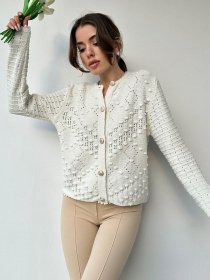 Кардиган Trend Alacati Stili модель ALC-X10003/Ekru Фото