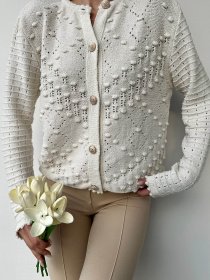 Кардиган Trend Alacati Stili модель ALC-X10003/Ekru Фото