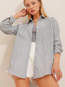 Рубашка Trend Alacati Stili модель ALC-X10232/Lacivert Фото