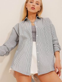 Рубашка повседневная Trend Alacati Stili модель ALC-X10232/Lacivert Рубашка повседневная Trend Alacati Stili модель ALC-X10232/Lacivert Фото