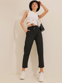 Повседневные штаны Trend Alacati Stili модель ALC-X10430/Siyah Фото