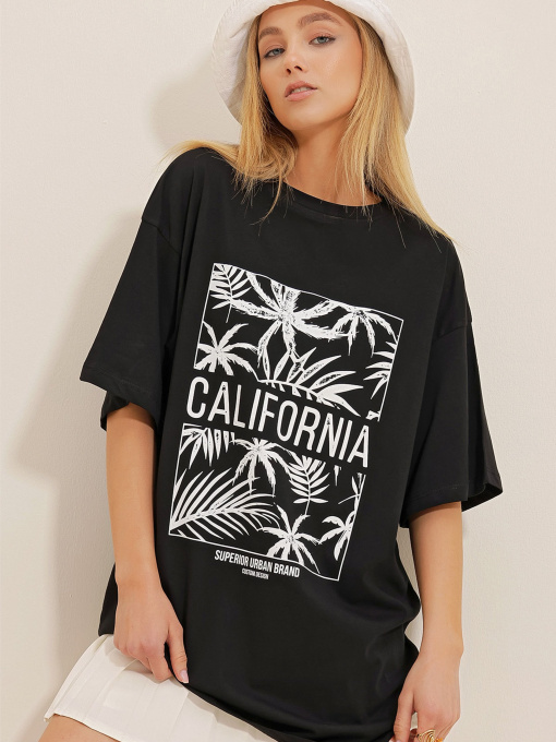 Футболка Trend Alacati Stili Модель ALC-X10436/Siyah Фото