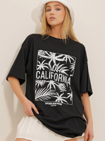 Футболка Trend Alacati Stili модель ALC-X10436/Siyah Фото