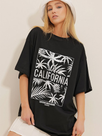 Футболка Trend Alacati Stili модель ALC-X10436/Siyah Фото