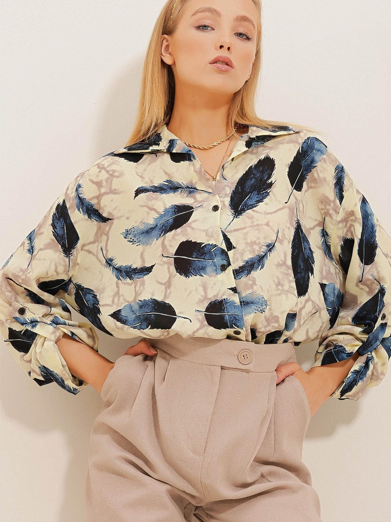 Блуза Trend Alacati Stili модель ALC-X10530/Lacivert Фото