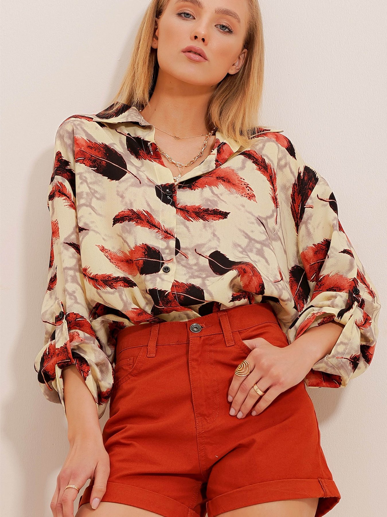 Блуза Trend Alacati Stili модель ALC-X10530/Turuncu Фото