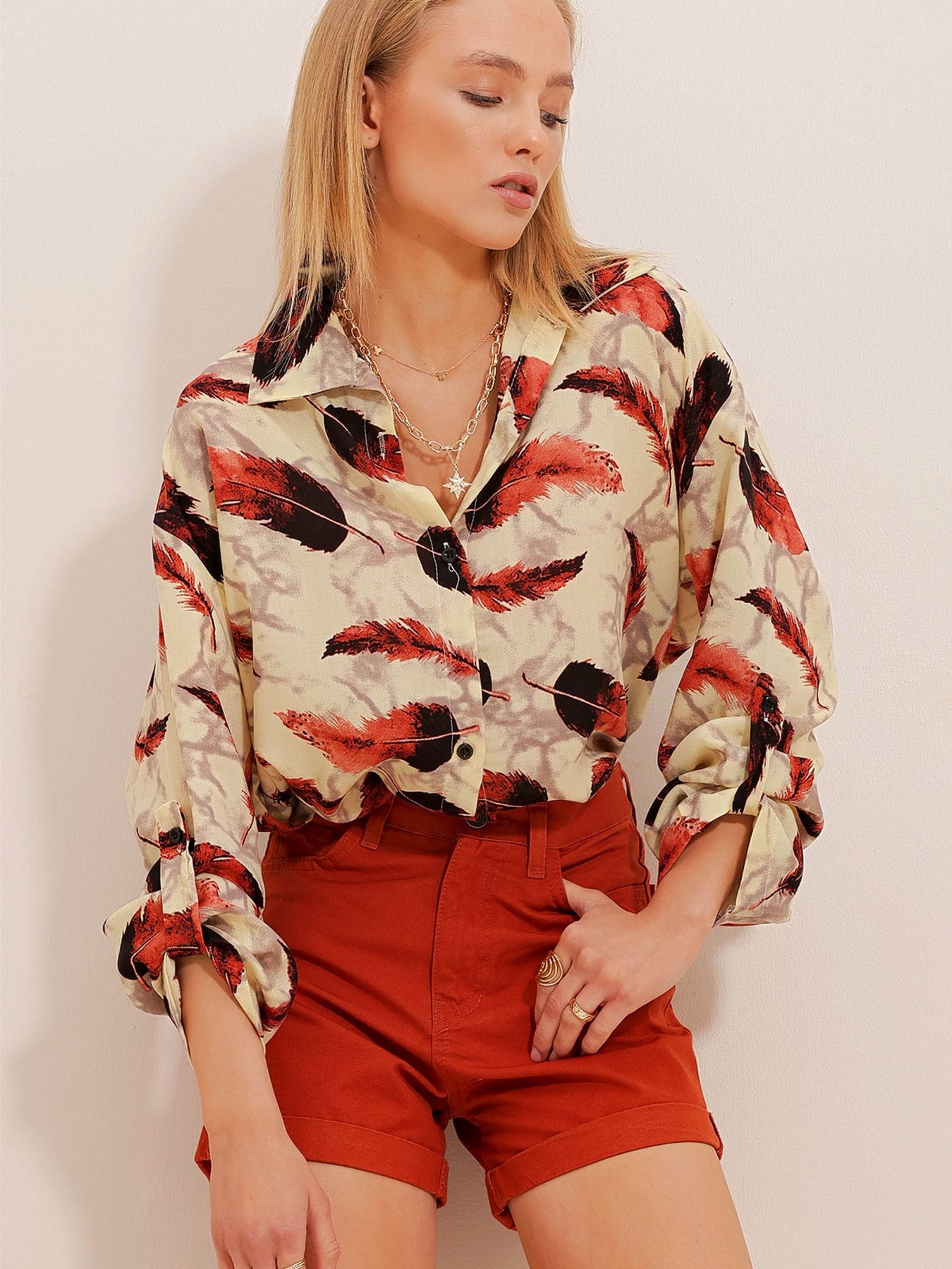 Блуза Trend Alacati Stili модель ALC-X10530/Turuncu Фото