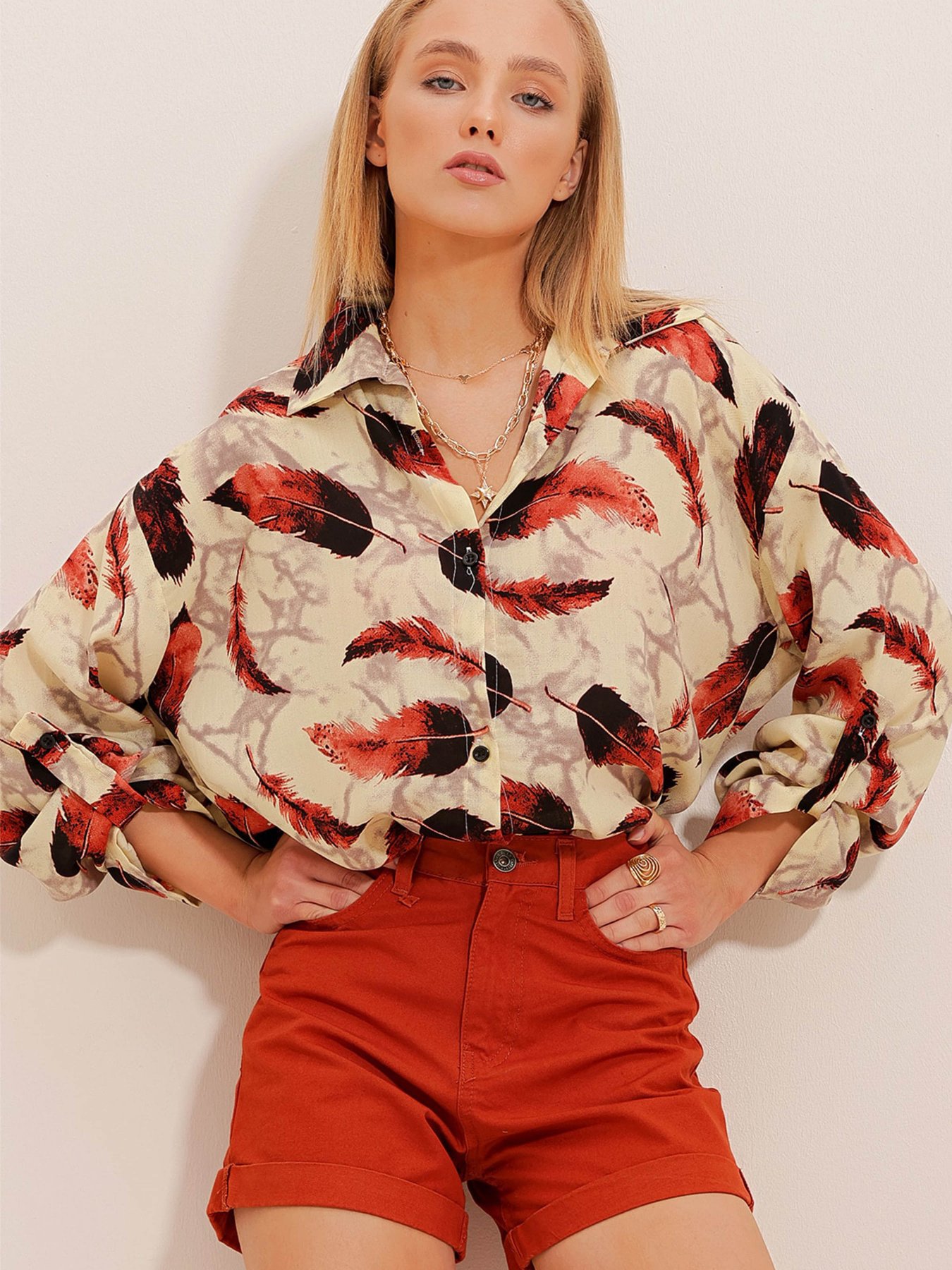 Блуза Trend Alacati Stili модель ALC-X10530/Turuncu Фото