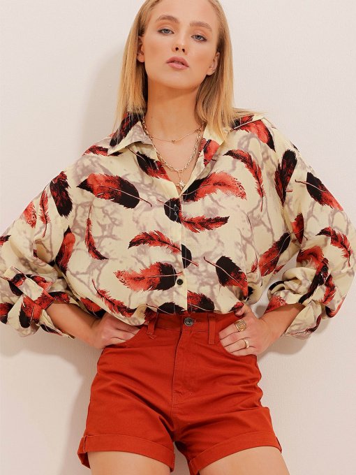 Блуза Trend Alacati Stili модель ALC-X10530/Turuncu Фото