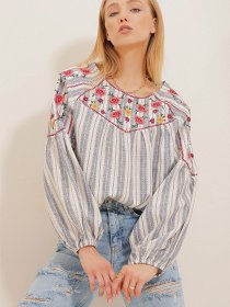 Блуза Trend Alacati Stili модель ALC-X10538/Lacivert Фото