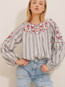 Блуза Trend Alacati Stili модель ALC-X10538/Lacivert Фото