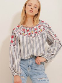 Блуза Trend Alacati Stili модель ALC-X10538/Lacivert Фото