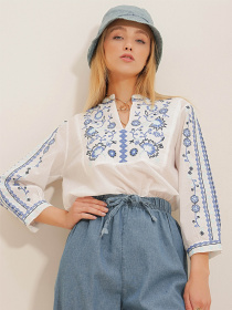 Блуза Trend Alacati Stili модель ALC-X10547/Beyaz Фото