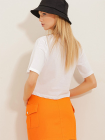 Футболка Trend Alacati Stili модель ALC-X10617/Beyaz Фото