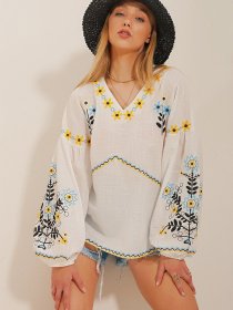 Блуза Trend Alacati Stili модель ALC-X10626/Beyaz Фото