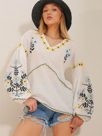 Блуза Trend Alacati Stili модель ALC-X10626/Beyaz Фото