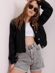 Джинсовая куртка Trend Alacati Stili модель ALC-X3631-RV/SIYAH Фото