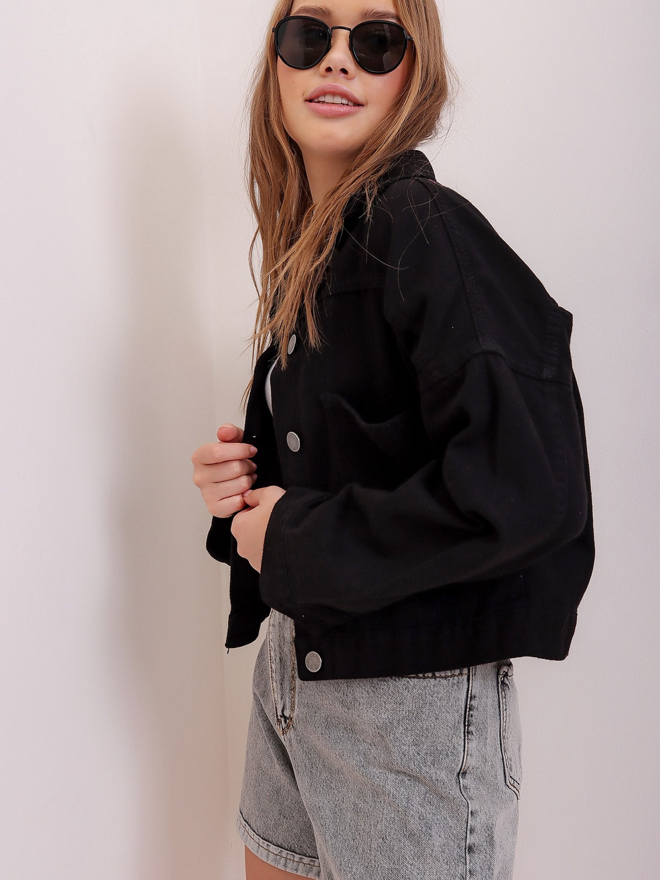 Джинсова куртка Trend Alacati Stili модель ALC-X3631-RV/SIYAH Фото