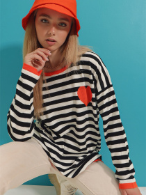 Лонгслив Trend Alacati Stili модель ALC-X6931/TURUNCU Фото