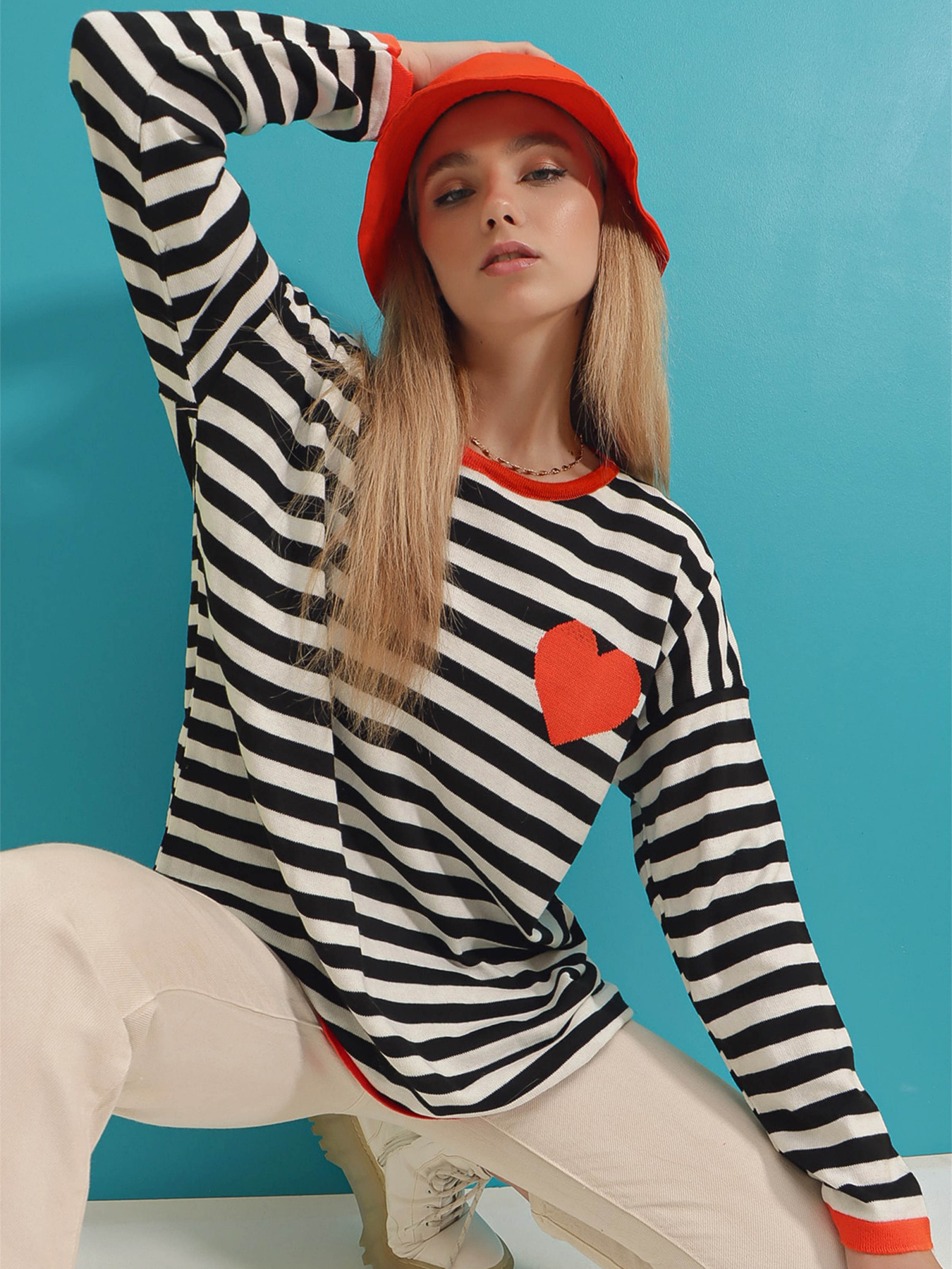 Лонгслів Trend Alacati Stili модель ALC-X6931/TURUNCU Фото