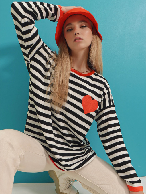 Лонгслів Trend Alacati Stili модель ALC-X6931/TURUNCU Фото