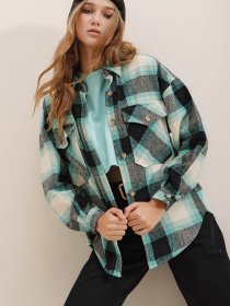 Рубашка Trend Alacati Stili модель ALC-X7142/MINT Фото