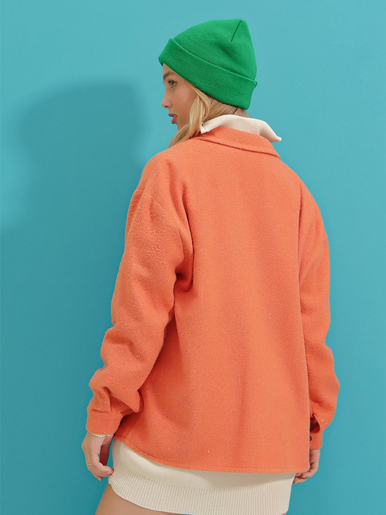 Рубашка Trend Alacati Stili модель ALC-X7264/TURUNCU Фото