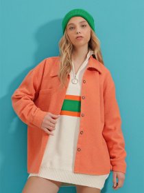 Сорочка повсякденна Trend Alacati Stili модель ALC-X7264/TURUNCU Фото