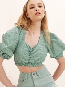 Блуза Trend Alacati Stili модель ALCM-006-001/Cagla Yesili Фото