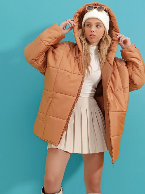 Зимова куртка Trend Alacati Stili Модель ALC-X7365/CAMEL Фото