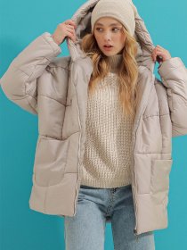 Зимова куртка Trend Alacati Stili модель ALC-X7365/GRI Фото