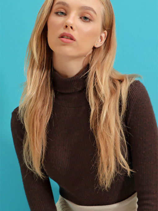 Водолазка Trend Alacati Stili Модель ALC-X7456/KAHVERENGI Фото