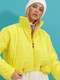 Демісезонна куртка Trend Alacati Stili модель ALC-X7684/ACIK SARI Демісезонна куртка Trend Alacati Stili модель ALC-X7684/ACIK SARI Фото