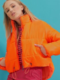 Демісезонна куртка Trend Alacati Stili модель ALC-X7684/ACIK TURUNCU Фото