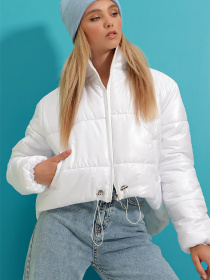 Демисезонная куртка Trend Alacati Stili модель ALC-X7684/BEYAZ Фото