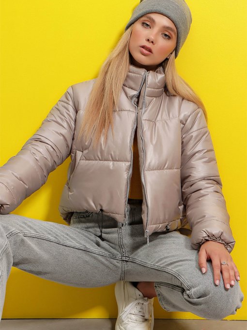 Демісезонна куртка Trend Alacati Stili Модель ALC-X7684/GRI Фото