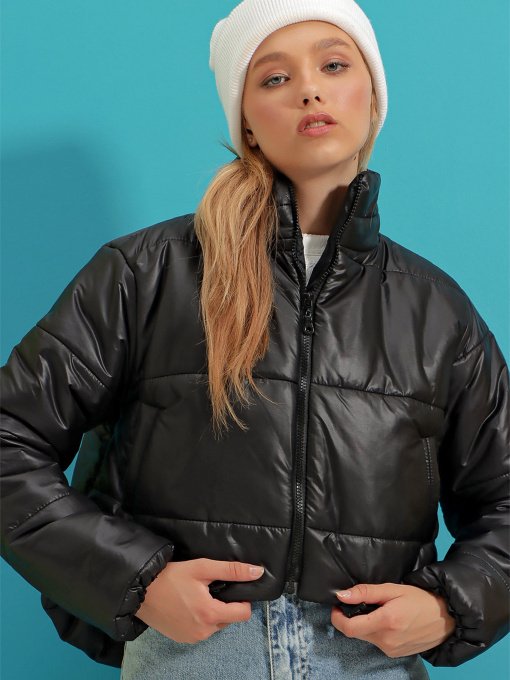 Демісезонна куртка Trend Alacati Stili Модель ALC-X7684/SIYAH Фото