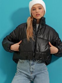 Демисезонная куртка Trend Alacati Stili модель ALC-X7684/SIYAH Демисезонная куртка Trend Alacati Stili модель ALC-X7684/SIYAH Фото