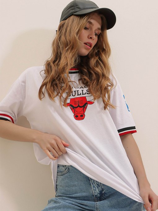 Футболка Trend Alacati Stili Модель ALC-X7739/BEYAZ Фото