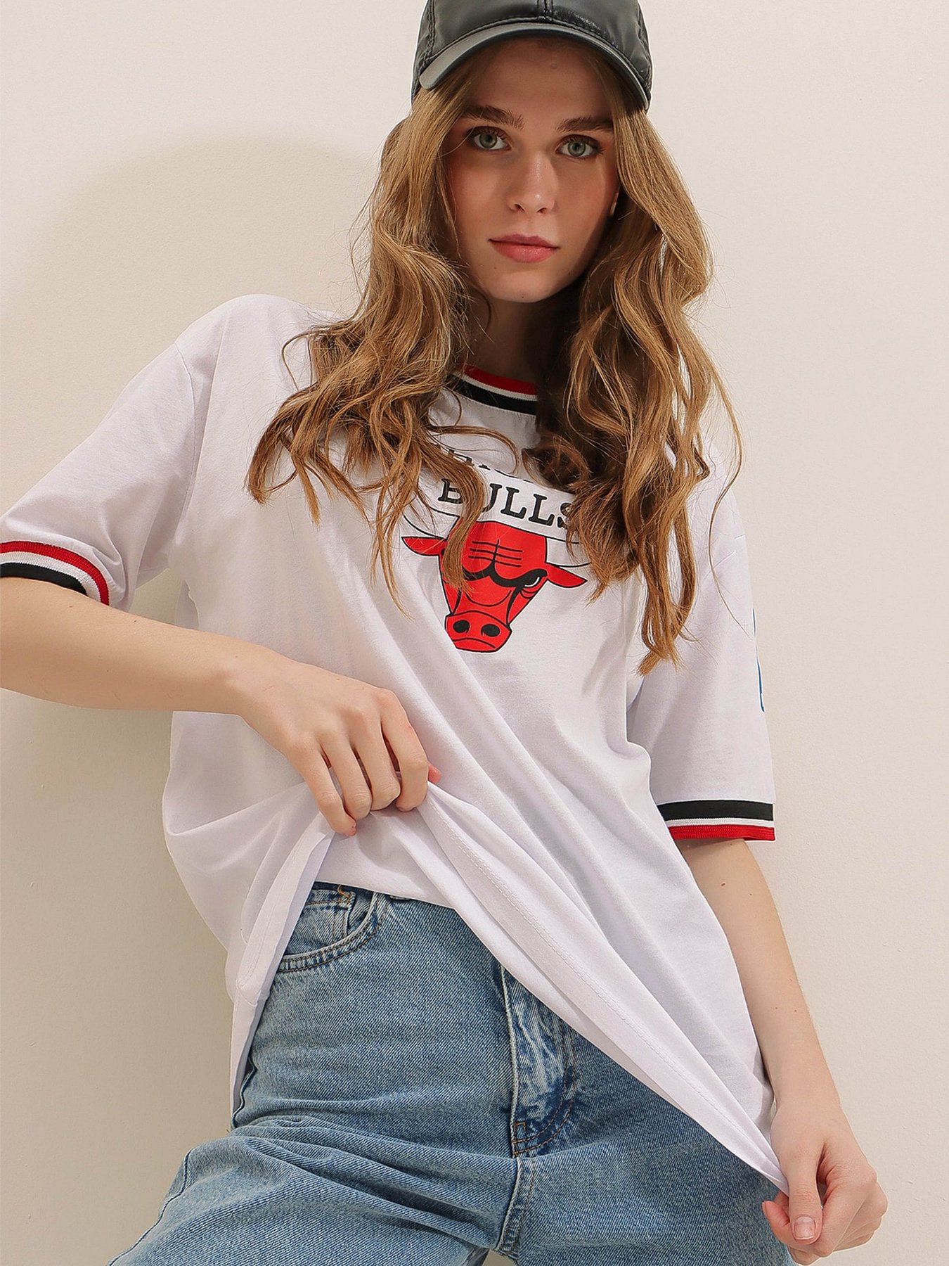 Футболка Trend Alacati Stili модель ALC-X7739/BEYAZ Футболка Trend Alacati Stili модель ALC-X7739/BEYAZ Фото