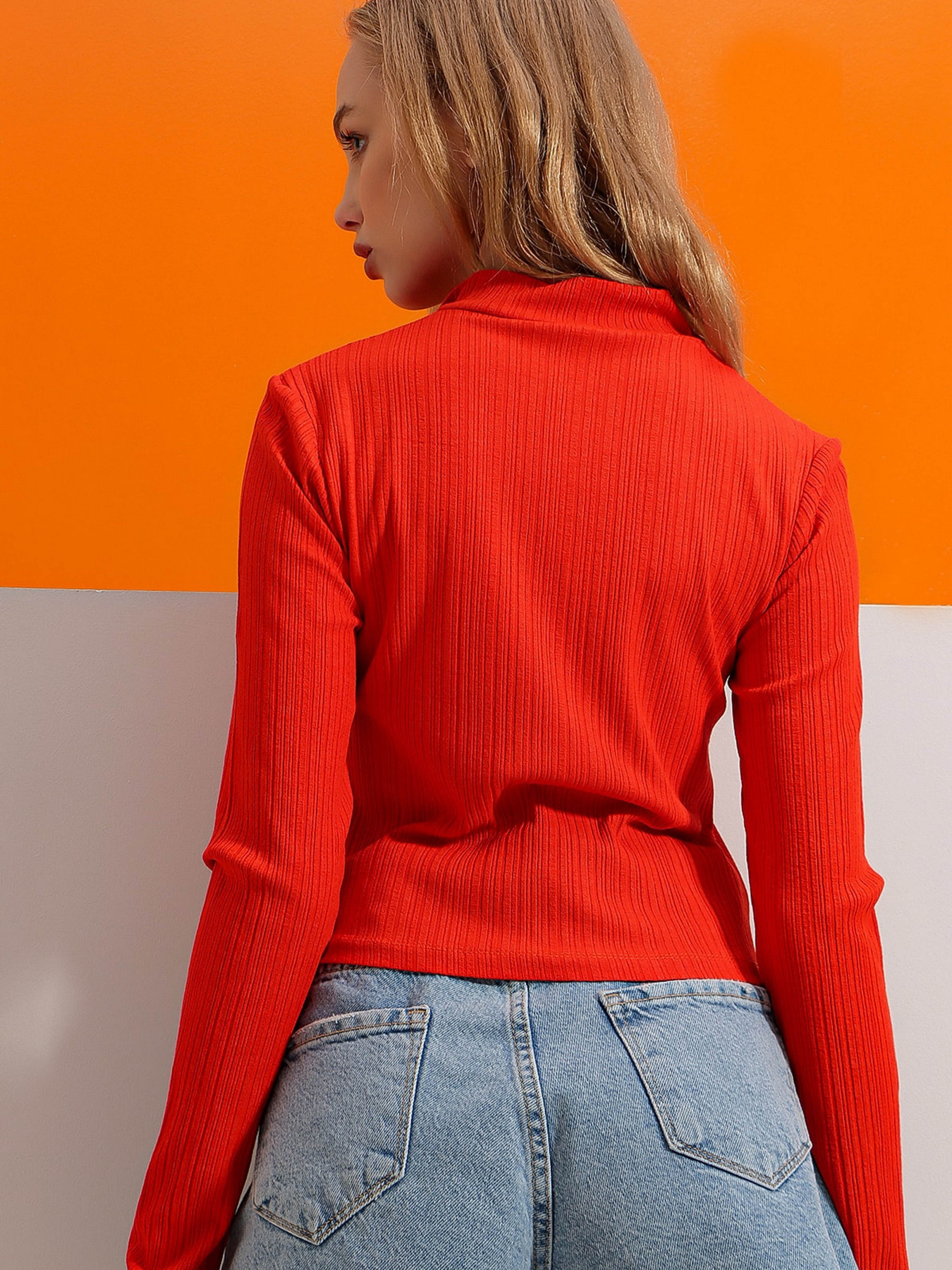 Водолазка Trend Alacati Stili модель ALC-X7832/TURUNCU Фото