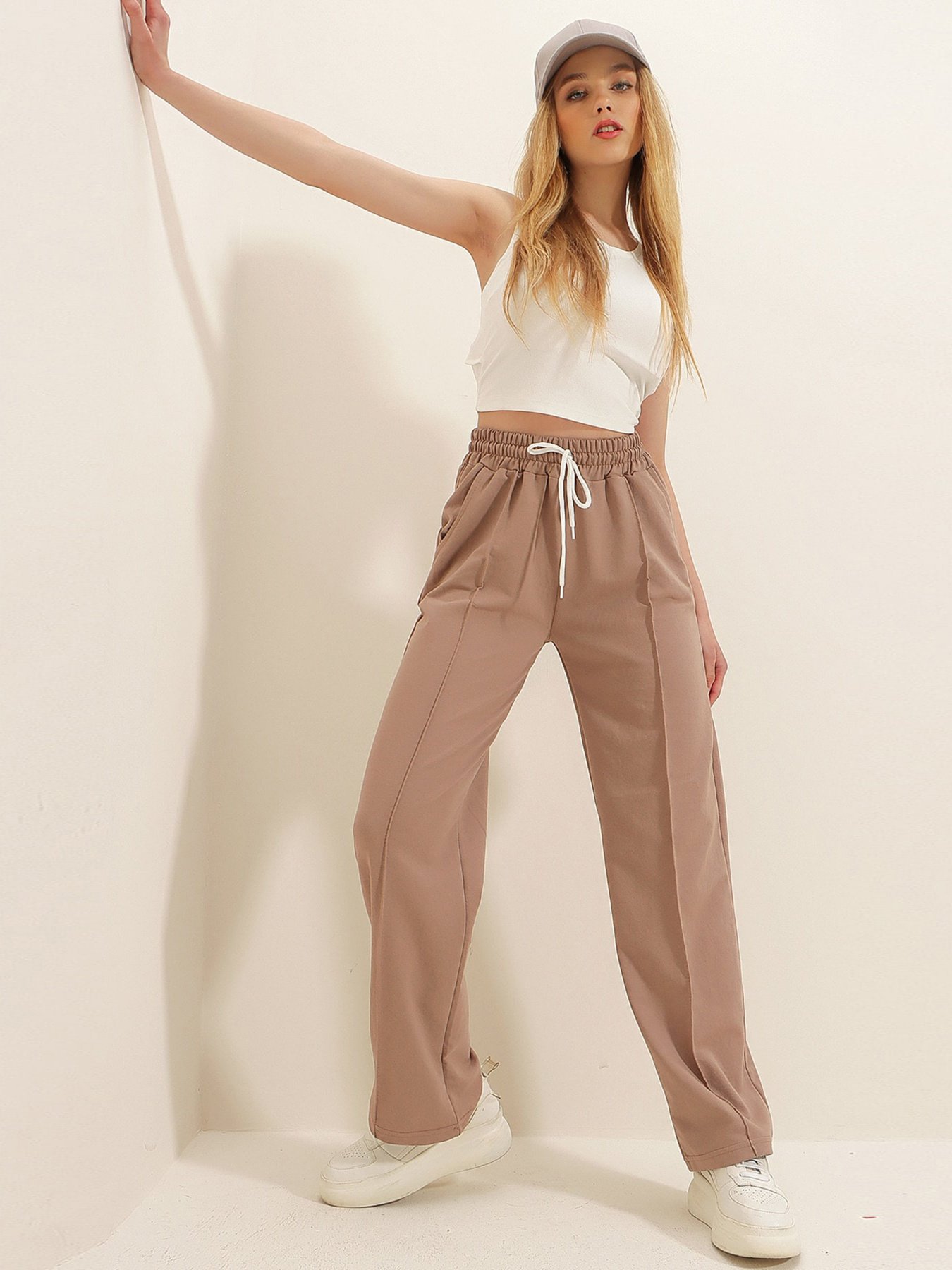 Брюки повседневные Trend Alacati Stili модель ALC-X7957/BISKUVI Фото