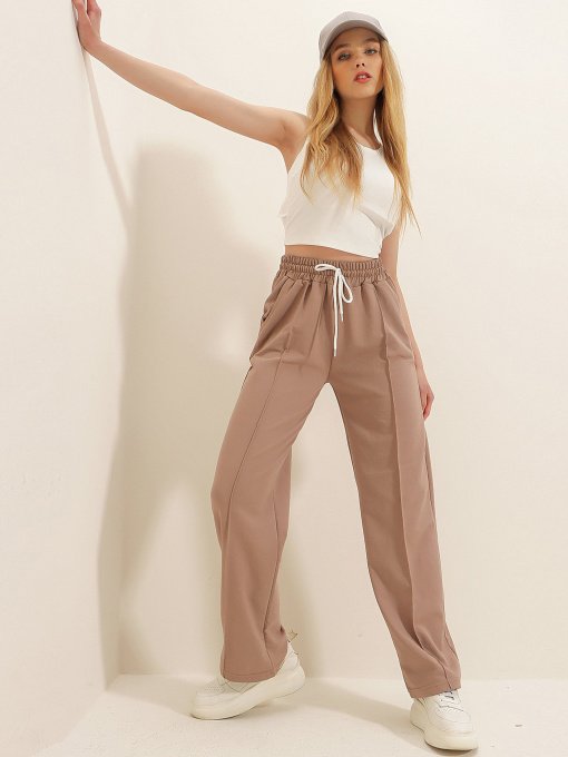 Повседневные штаны Trend Alacati Stili модель ALC-X7957/BISKUVI Фото