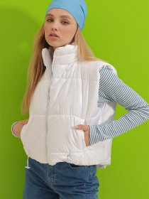 Утеплений жилет Trend Alacati Stili модель ALC-X7994/BEYAZ Фото