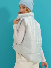 Утеплений жилет Trend Alacati Stili модель ALC-X7994/MAVI Утеплений жилет Trend Alacati Stili модель ALC-X7994/MAVI Фото