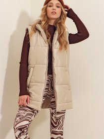 Жилет с утеплителем Trend Alacati Stili модель ALC-X9455/BEJ Фото