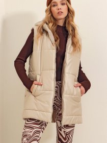 Жилет с утеплителем Trend Alacati Stili модель ALC-X9455/BEJ Фото