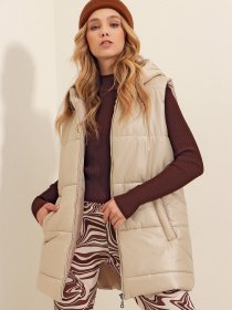 Жилет с утеплителем Trend Alacati Stili модель ALC-X9455/BEJ Фото